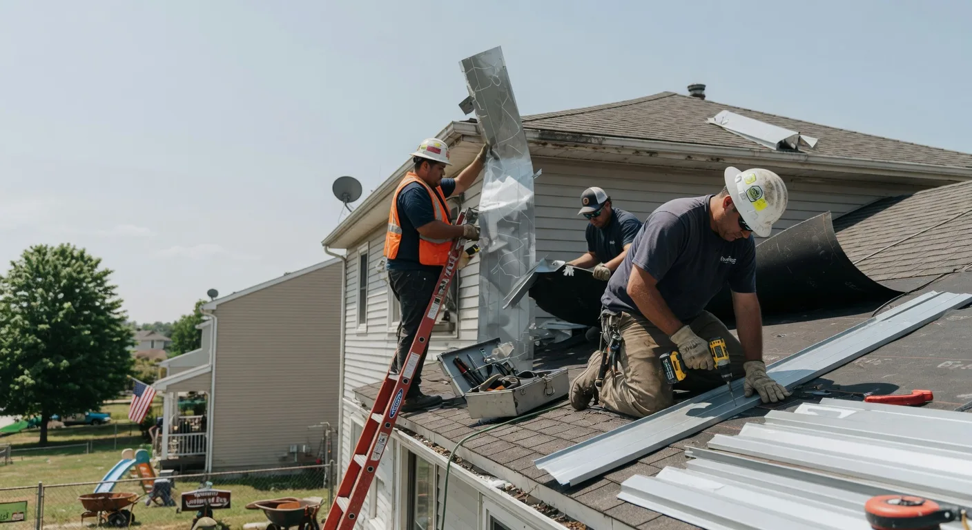 Storm Damage Metal Roof Repair in Zenda, KS